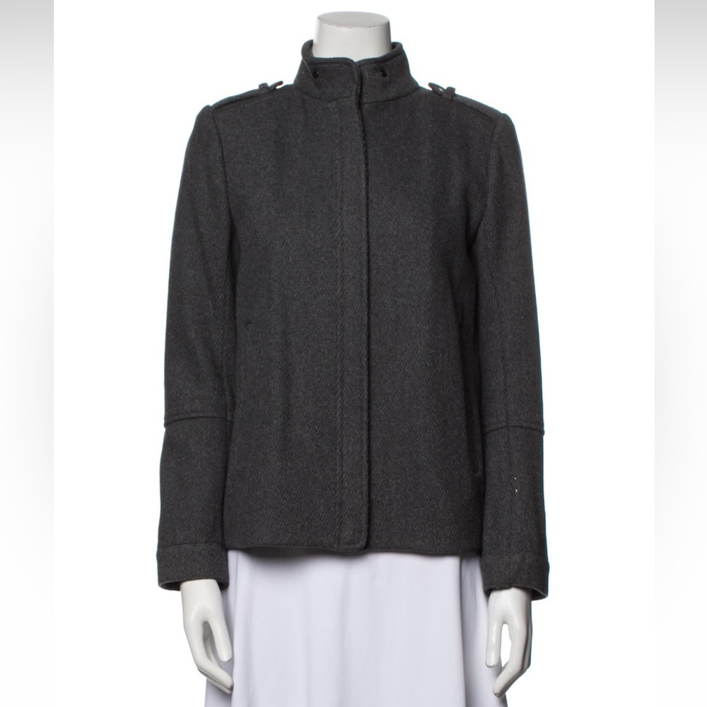 Vince Gray, Wool Jacket with Zipper Closure in Size US2